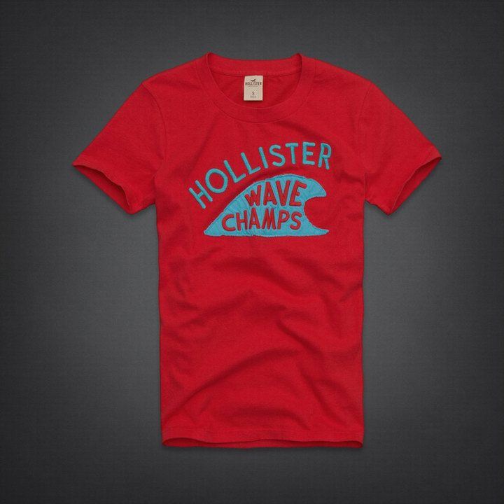Tee shirt Hollister Homme Rouge